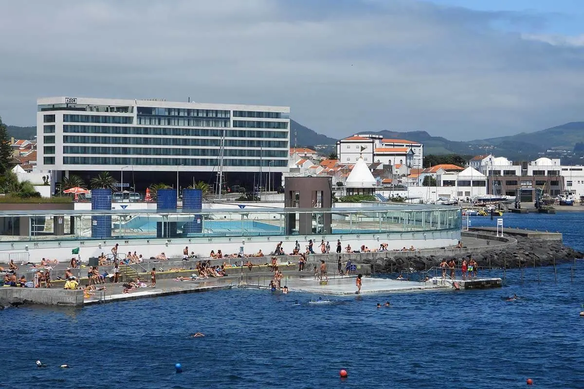 Best things to do in Ponta Delgada - outdoor swimming pool at Portas do Mar