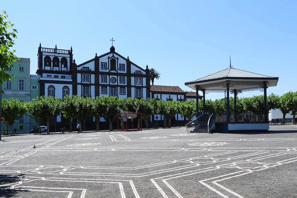 Campo de Sao Francisco town square in Ponta Delgada, Azores