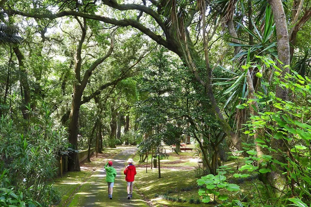 Gardens of St Ana Palace in Ponta Delgada, the Azores