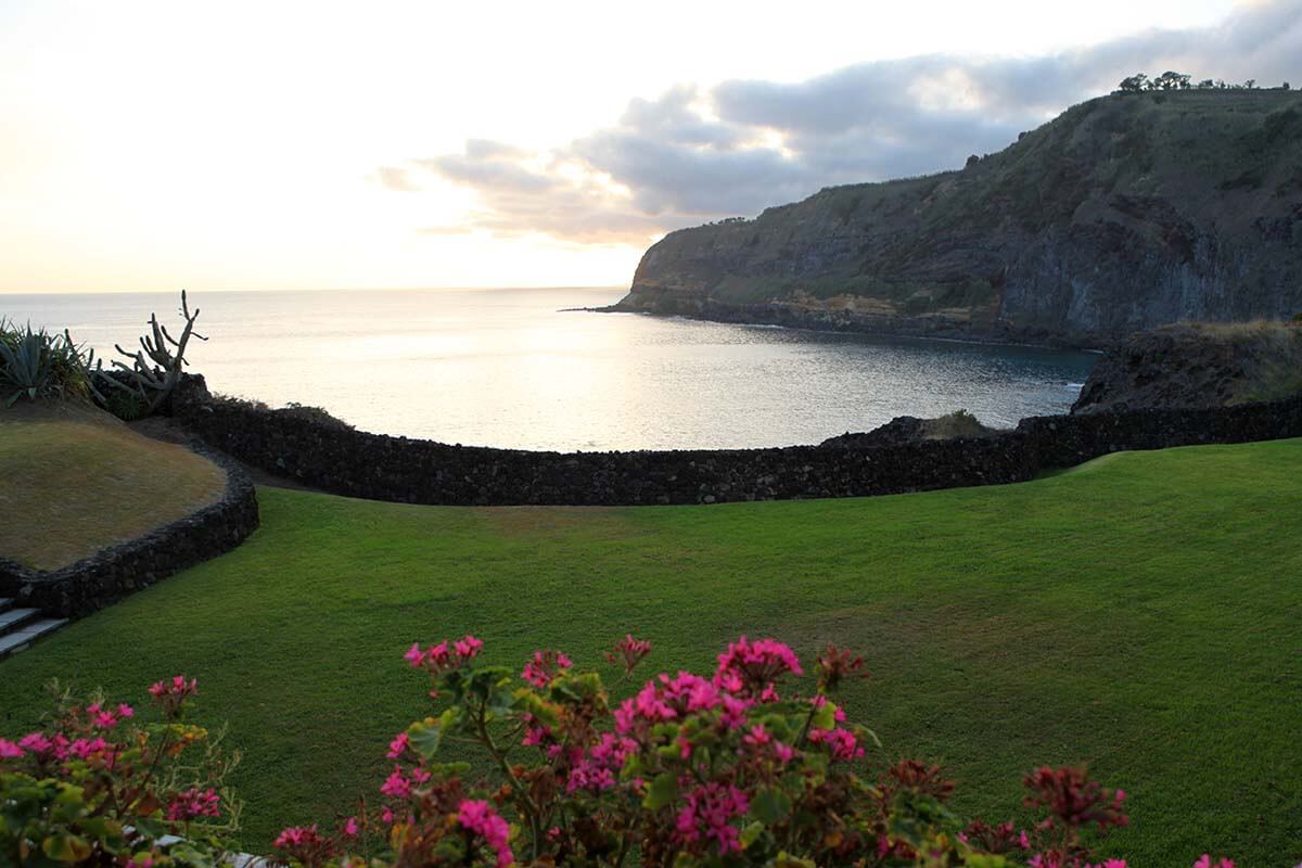 Sea view from Caloura Hotel Resort in Sao Miguel