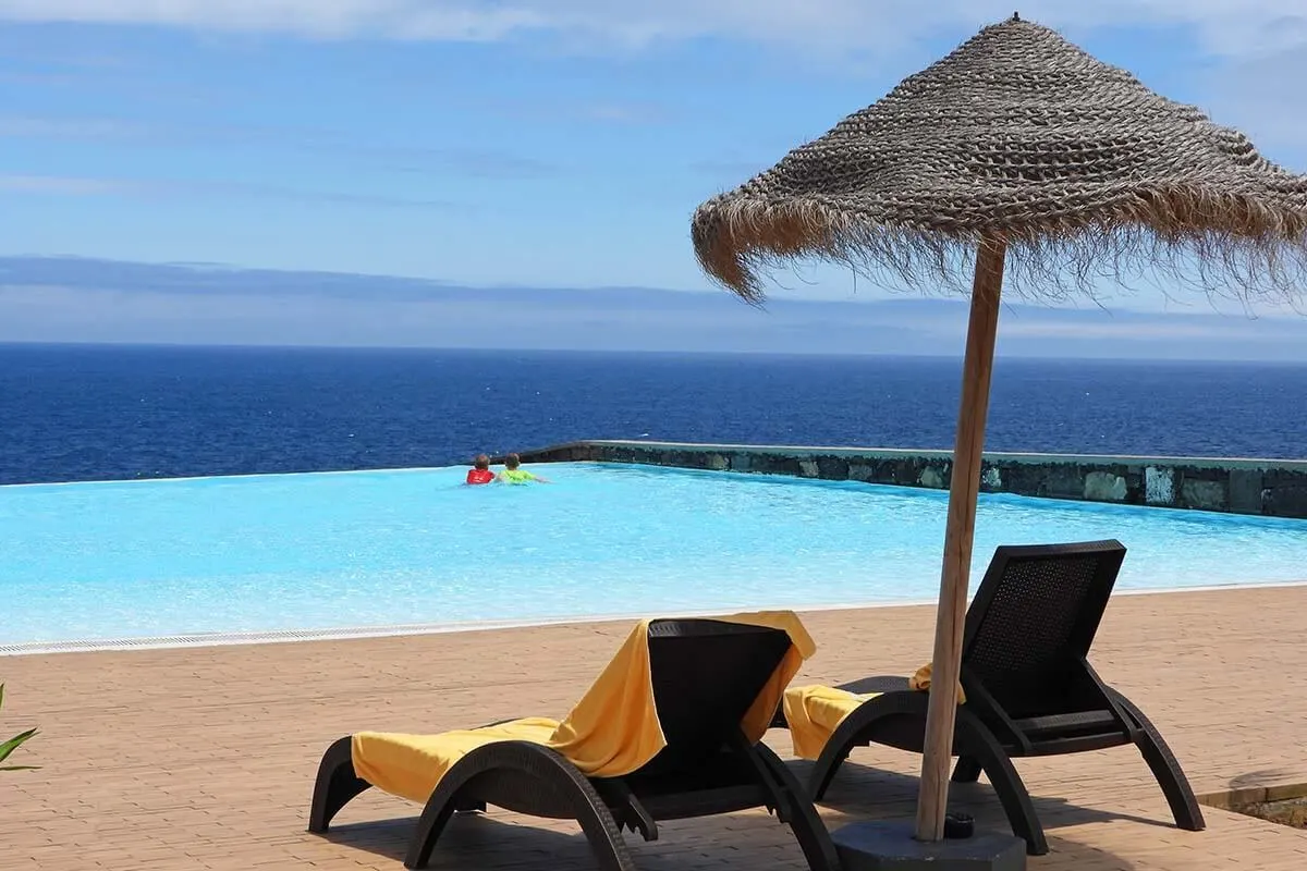 Sea view resort with a pool in Sao Miguel Azores