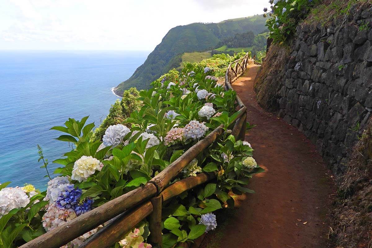 Miradouro da Ponta do Sossego on the east coast of Sao Miguel island in the Azores