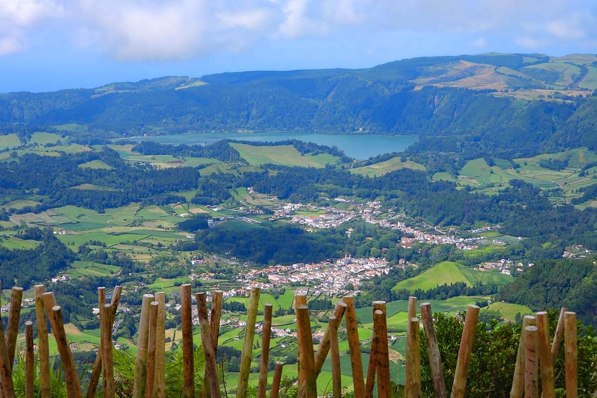 Miradouro do Salto do Cavalo near Furnas in Sao Miguel, Azores