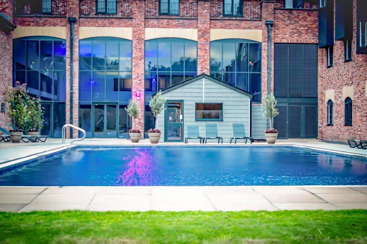 Outdoor pool at the Village Hotel Blackpool