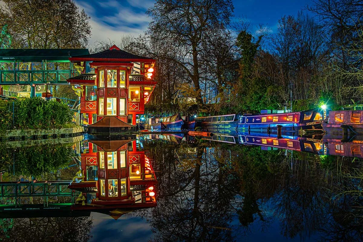 Camden Canal at night