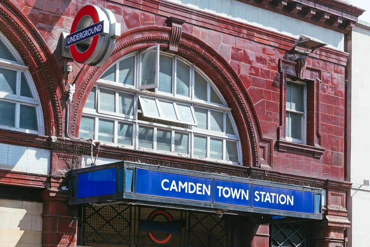 Camden Town Station in London