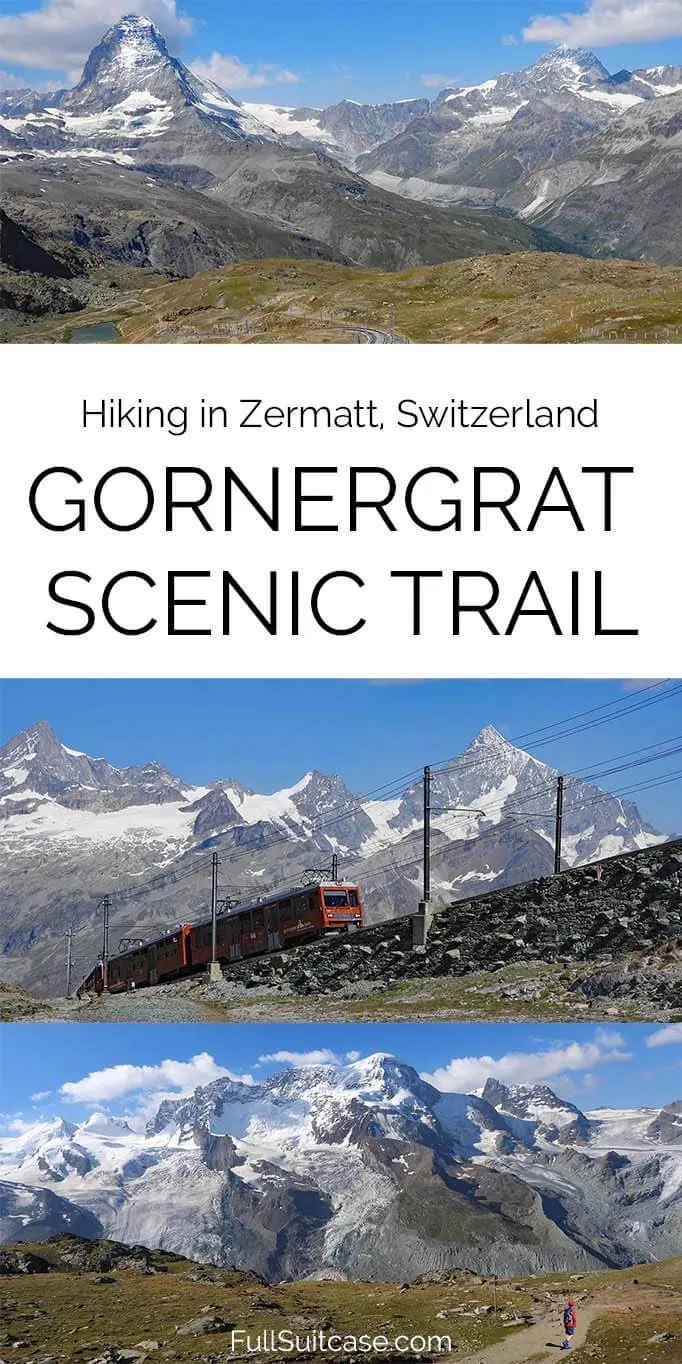 Complete guide to hiking Gornergrat Scenic Trail from Gornergrat to Rotenboden in Zermatt, Switzerland