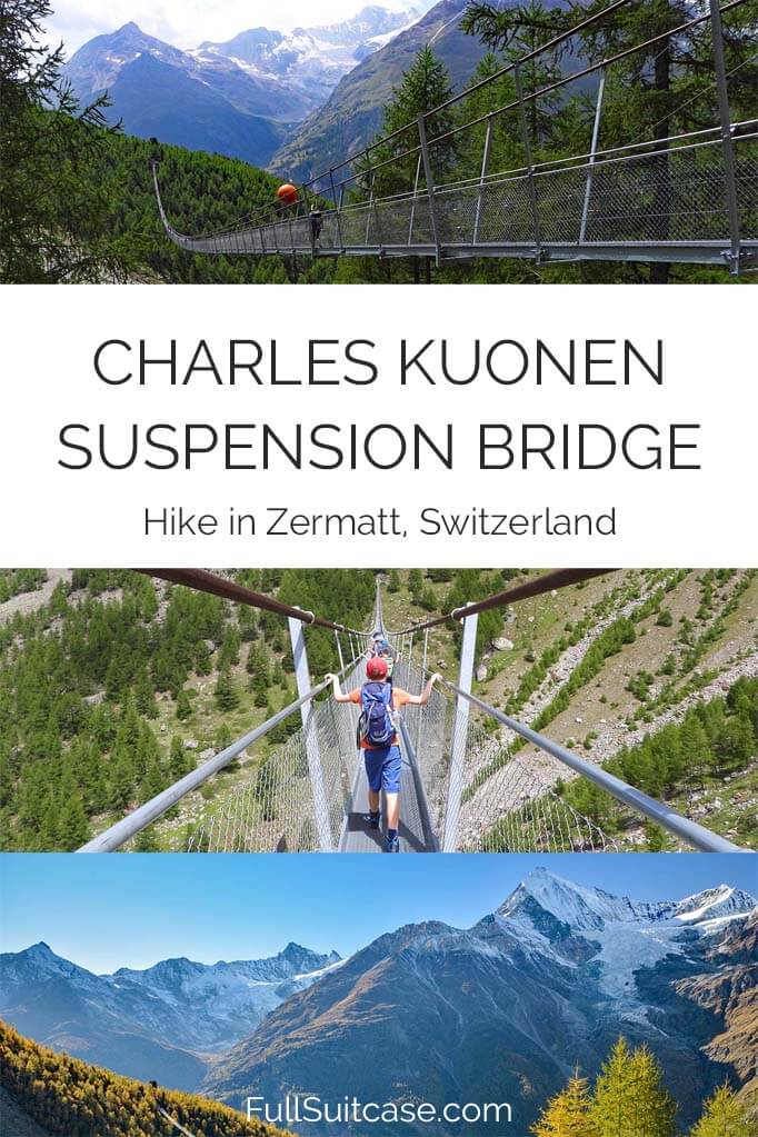 Complete guide to the Charles Kuonen Suspension Bridge hike in Randa near Zermatt, Switzerland