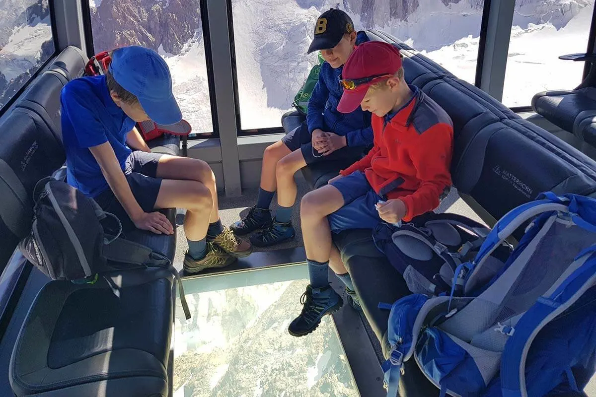 Crystal Ride on the gondola to Matterhorn Glacier Paradise