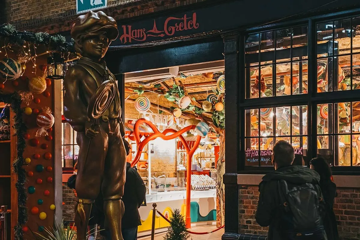 Hans & Gretel shop in Camden Market London