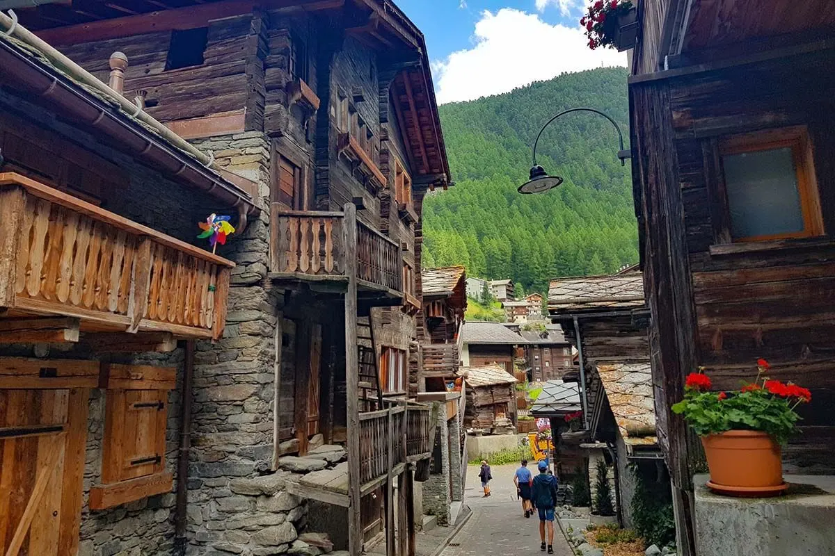 Hinterdorfstrasse - Old Village is must see in Zermatt