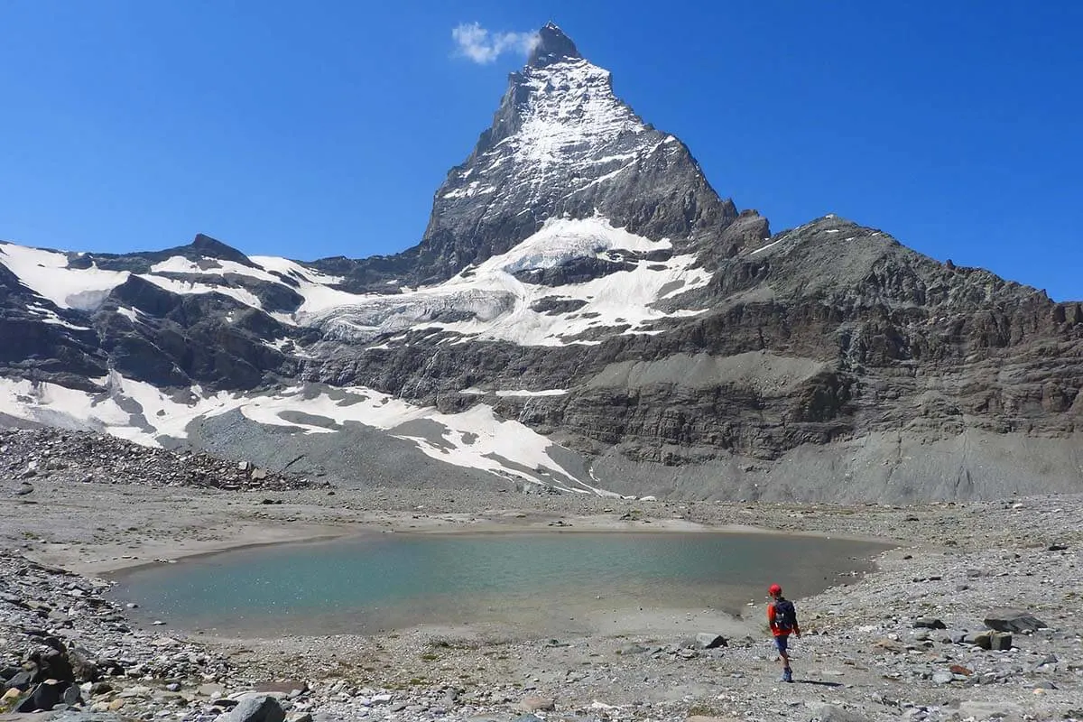 Matterhorn mountain is the main landmark in Zermatt