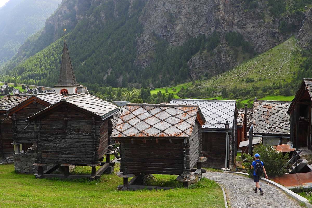 Randa village in Switzerland