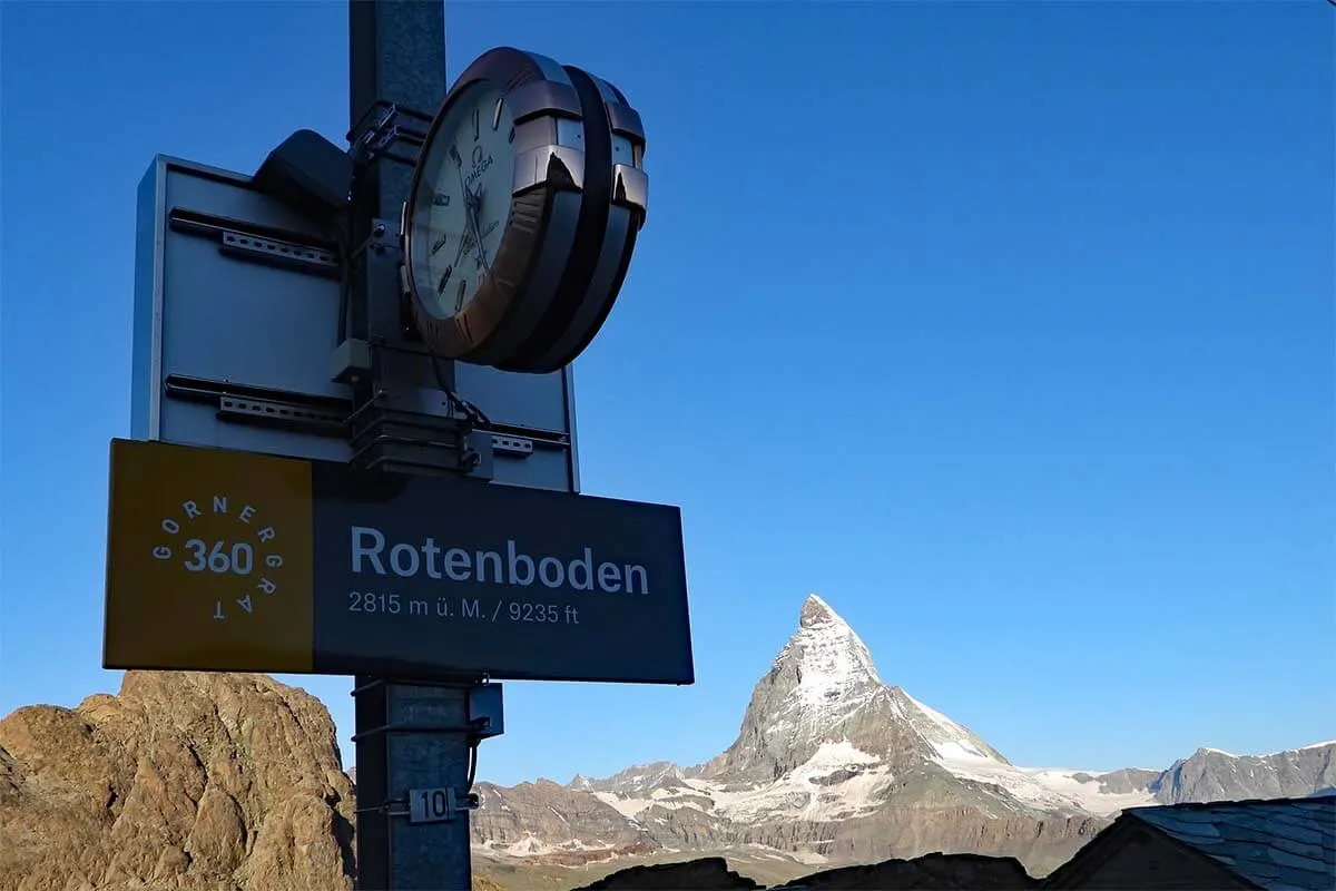 Rotenboden - the closest train station to Riffelsee