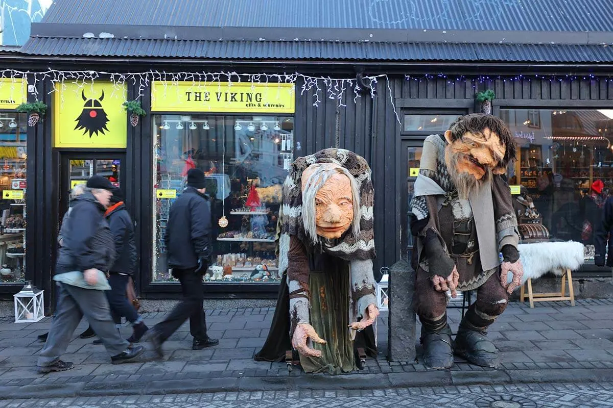 The VIKING souvenir shop on Laugavegur street in Reykjavik city center