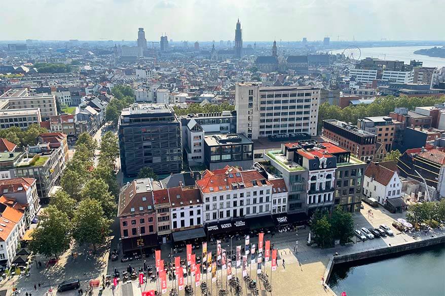 Antwerp skyline - view from MAS rooftop terrace