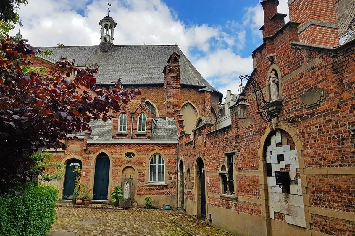 Beguinage of Antwerp (Antwerpen Begijnhof) in Belgium