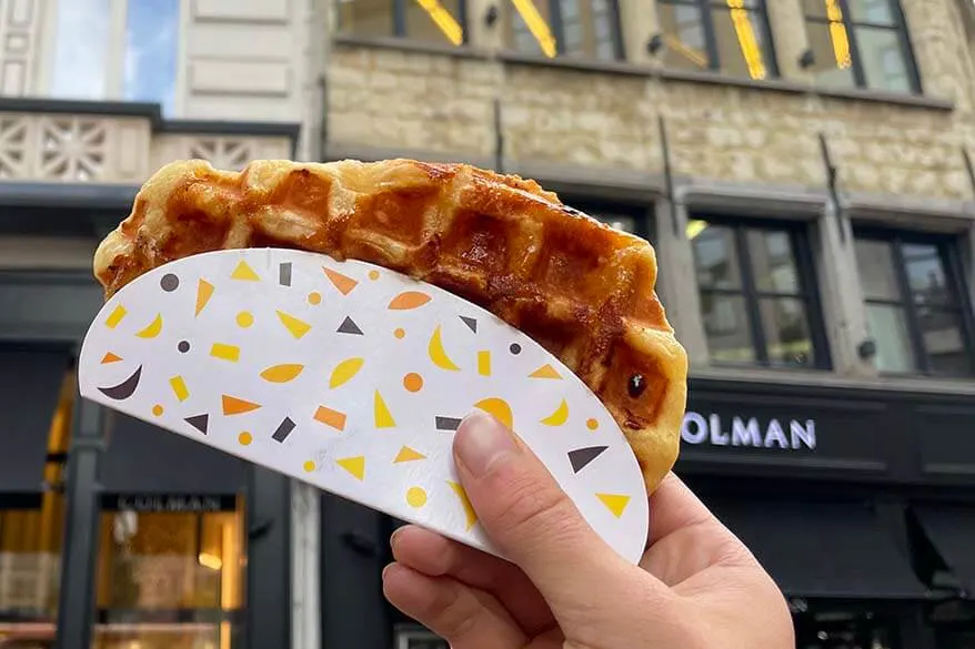 Belgian waffle in Antwerp