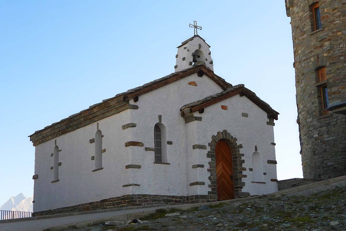 Bernhard van Aosta Chapel at Gornergrat in Switzerland