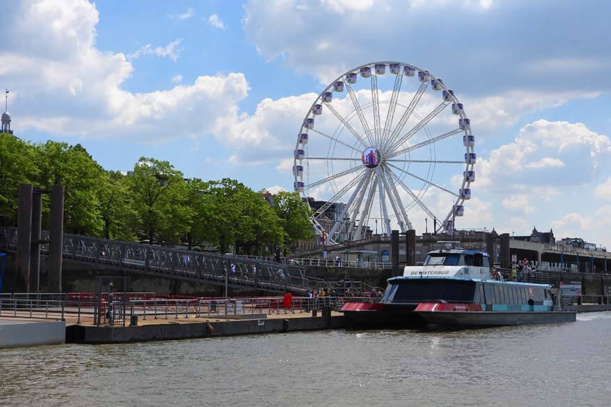 Best of Antwerp - Steenplein, ferris wheel, and waterbus city boat