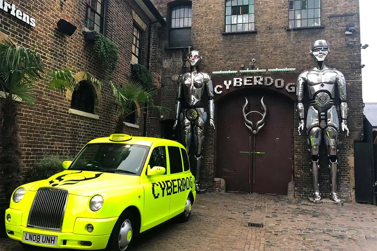 Cyberdog store in Camden Market in London