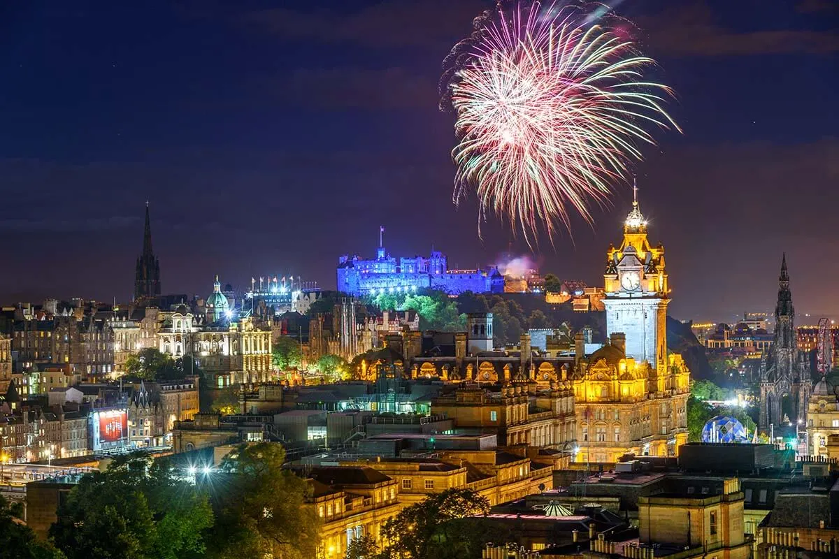 Edinburgh Festival Fringe fireworks
