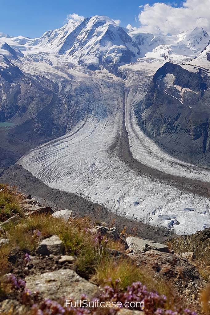 Gorner Glacier in Switzerland