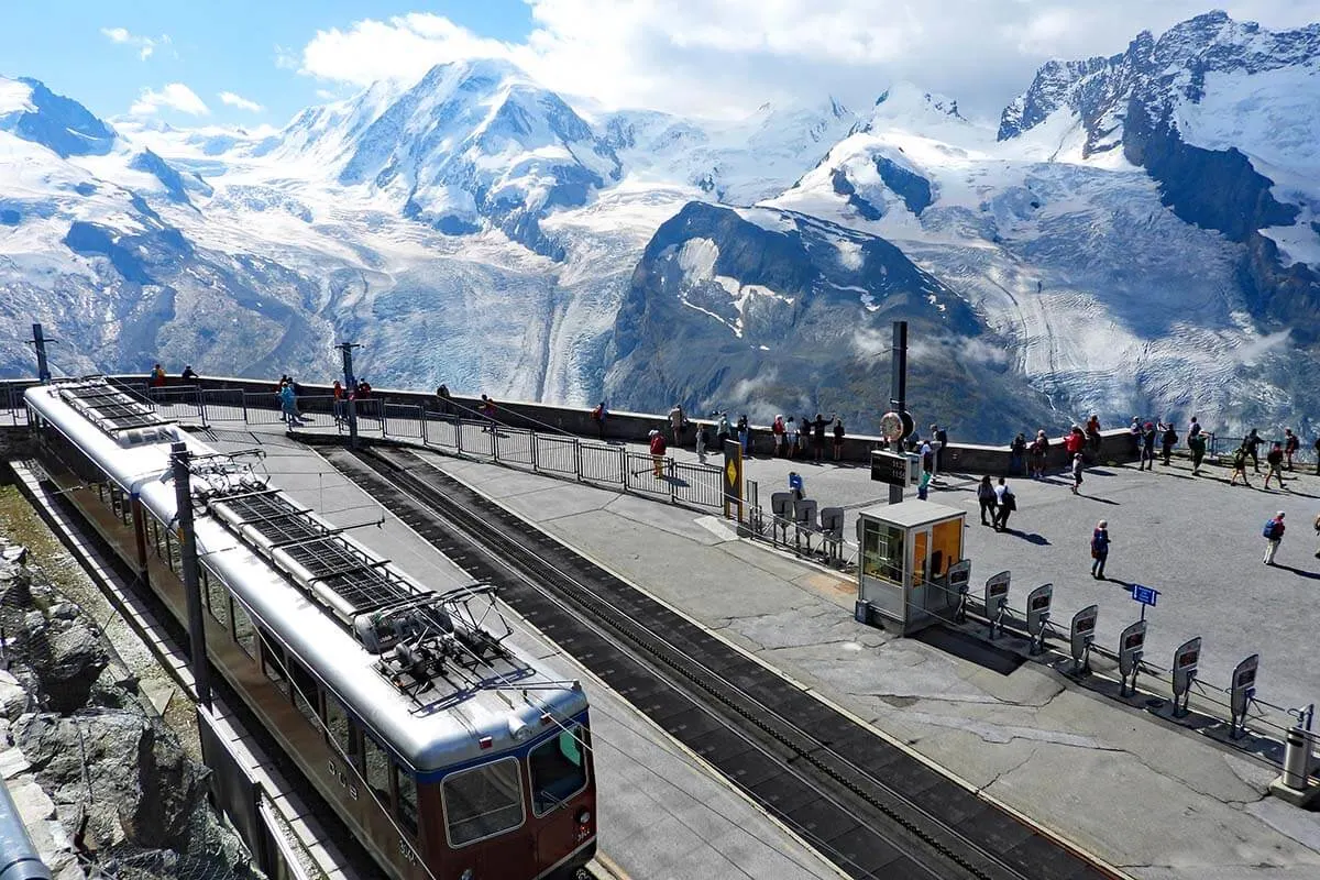 Gornergrat Railway Station at Gorner Glacier
