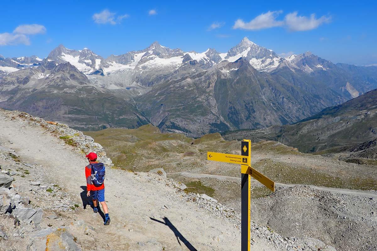 Hiking 360° Scenic Loop at Gornergrat