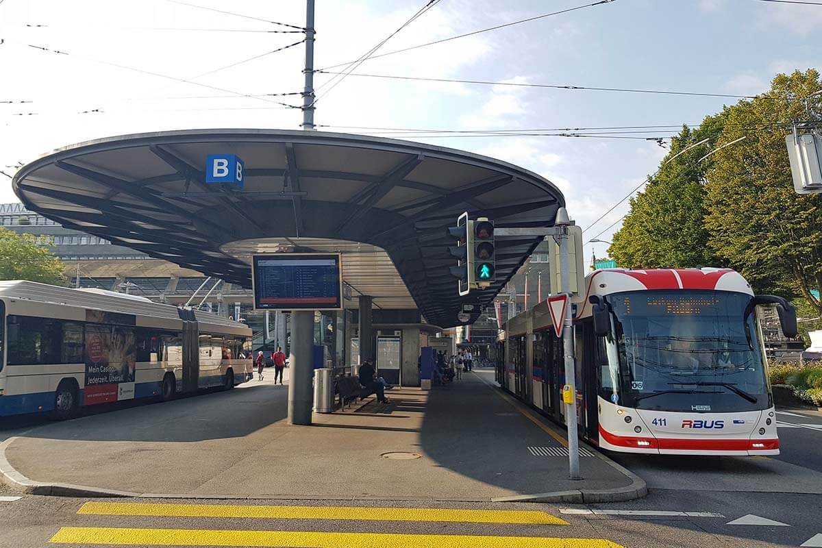 Lucerne - Kriens RBus at Luzern Railway Station