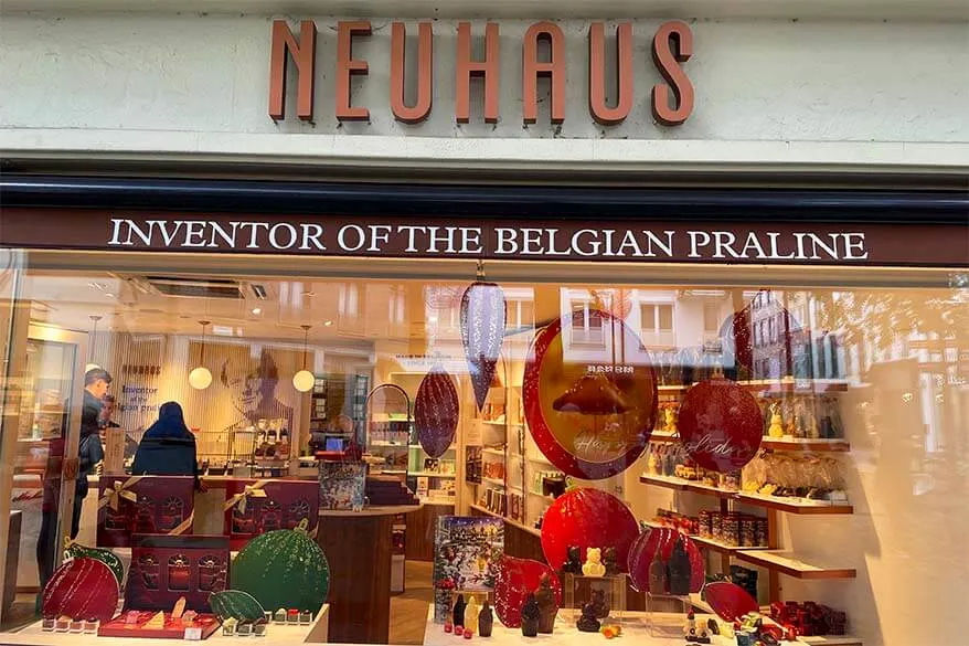 Neuhaus chocolate store in Antwerp Belgium