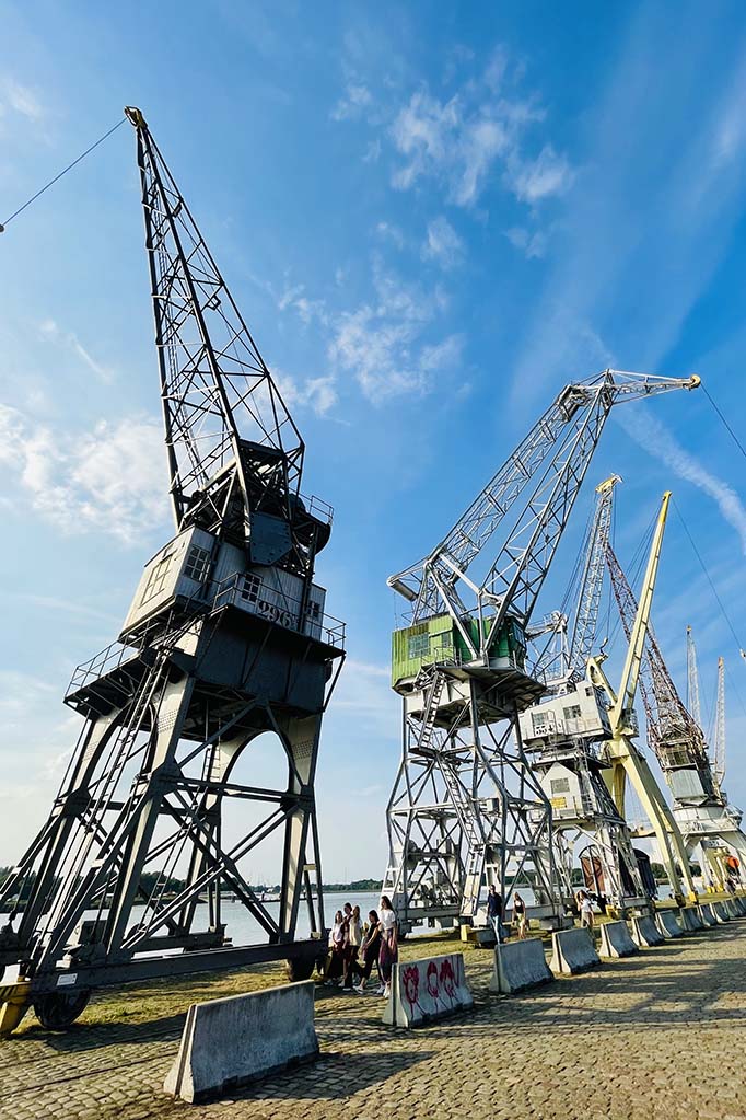 Old Port cranes in Antwerp
