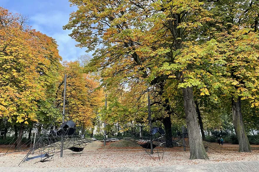 One of the playgrounds at Antwerp City Park