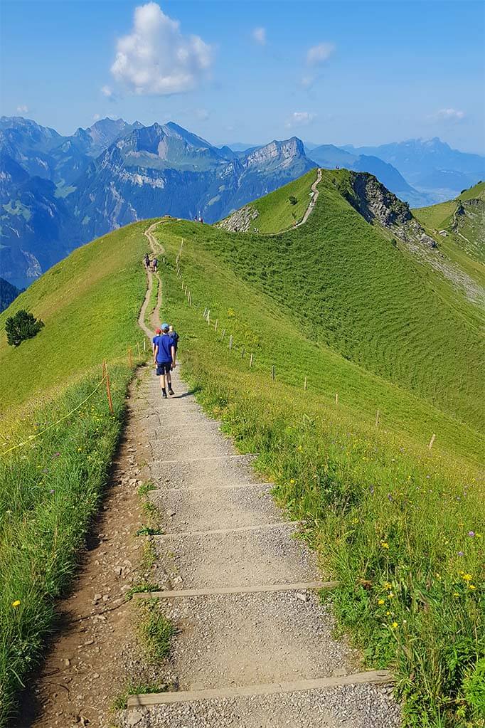 Ridge hike in Stoos Switzerland