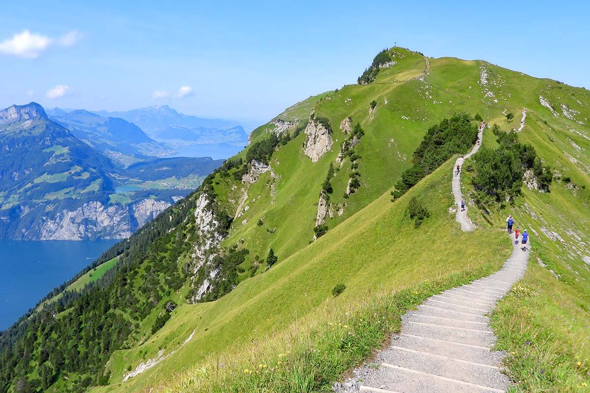 Stoos Ridge Trail - one of the best hikes near Lucerne in Switzerland