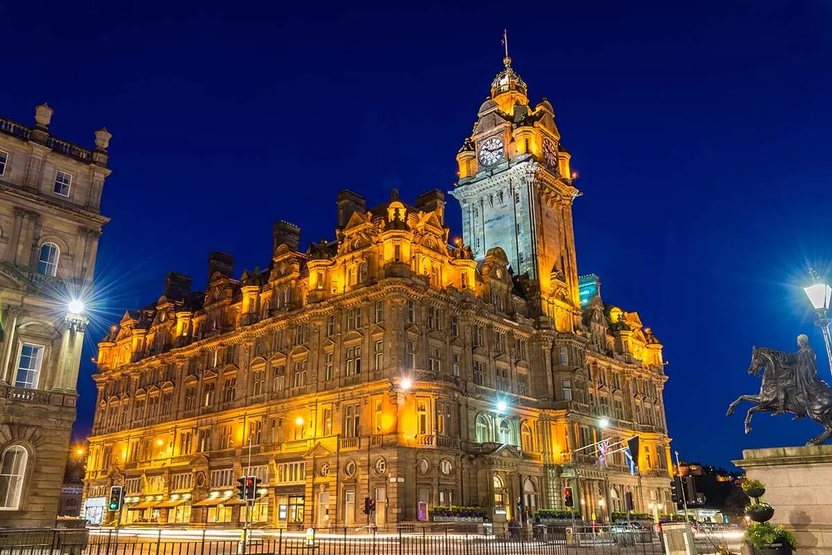 The Balmoral hotel in Edinburgh