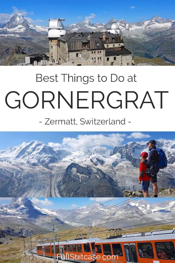 Things to do in Gornergrat near Zermatt, Switzerland