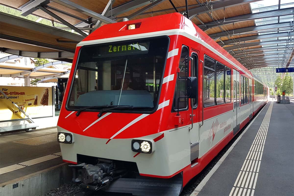 Zermatt train from Täsch