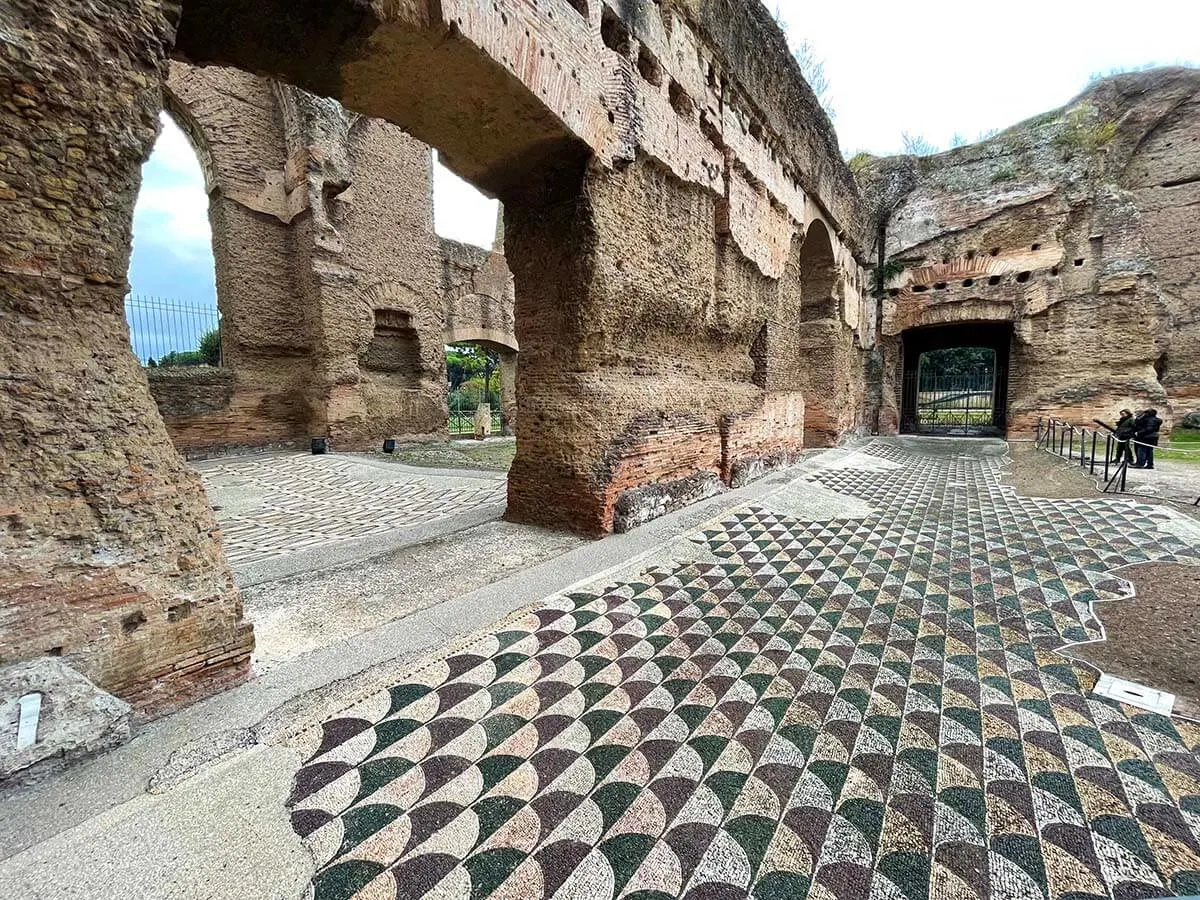 Baths of Caracalla mosaics and ruins