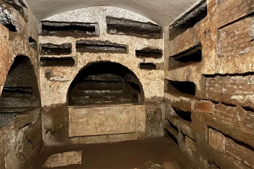 Catacombs of St Callixtus in Rome