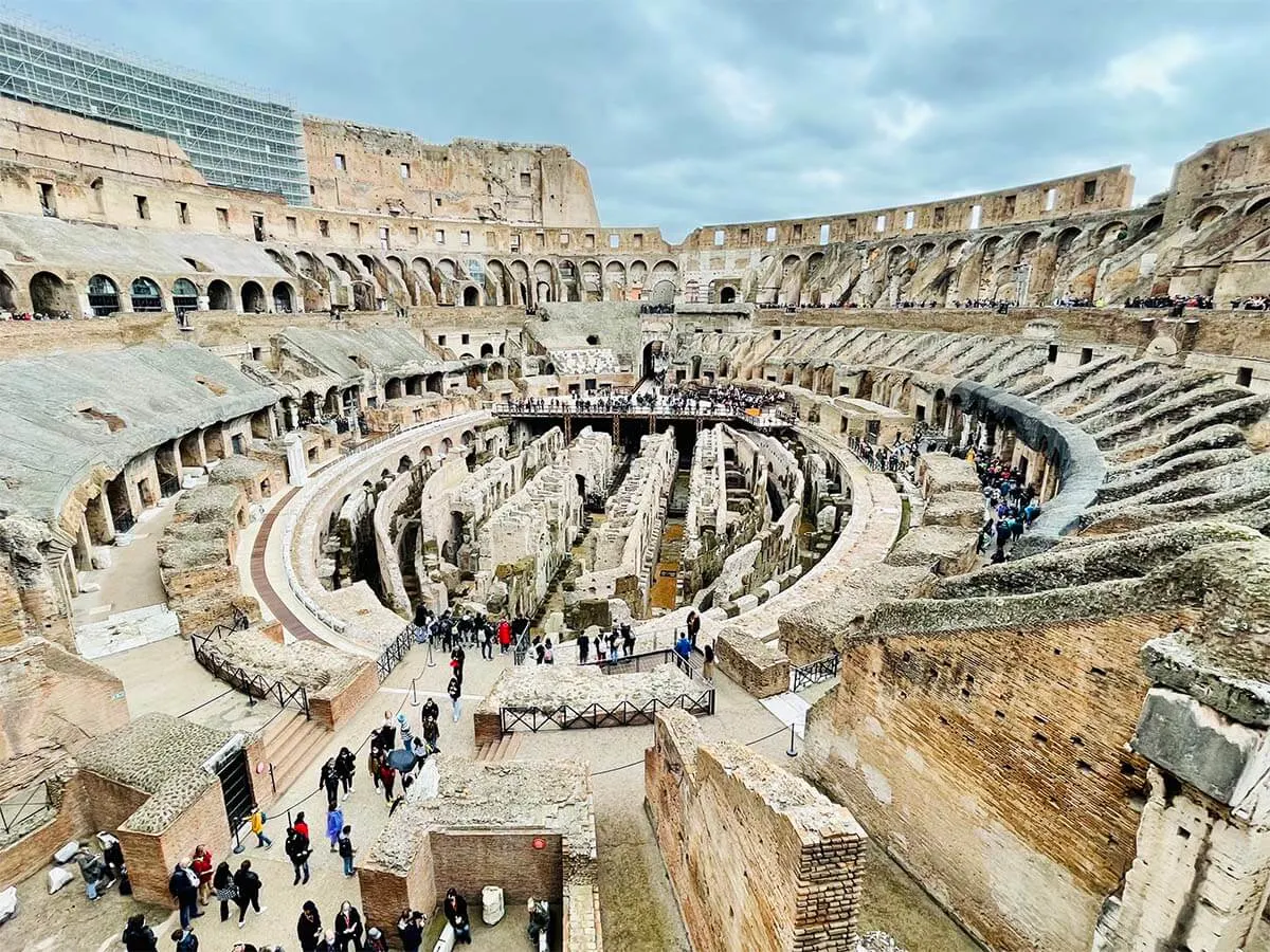 Colosseum interior and Arena Floor