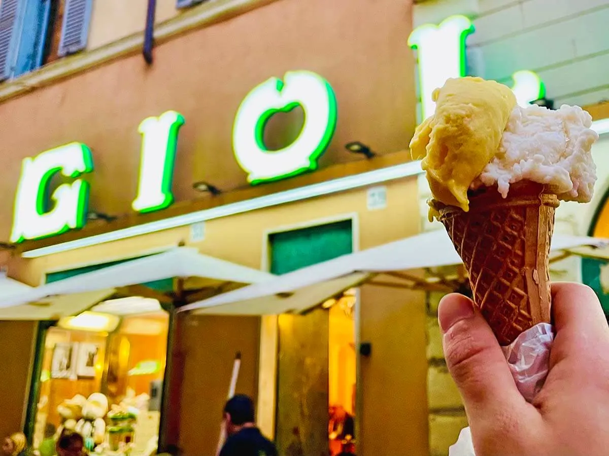 Giolitti ice cream in Rome