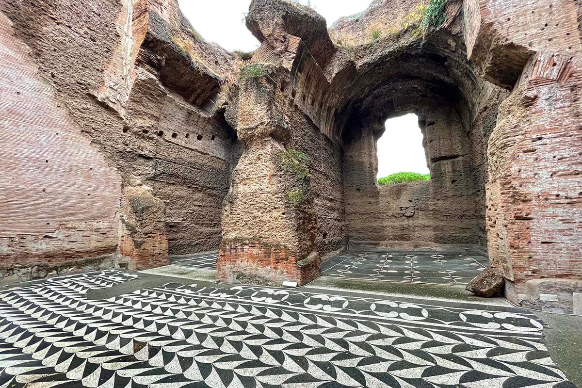 Mosaics of Caracalla Baths in Rome