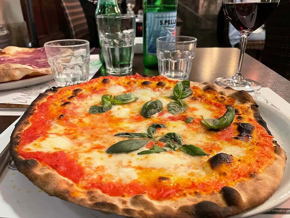 Pizza at Emma Restaurant in Rome