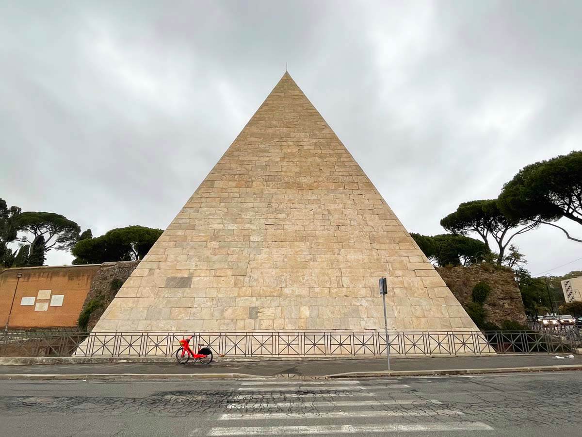 Pyramid of Caius Cestius in Rome