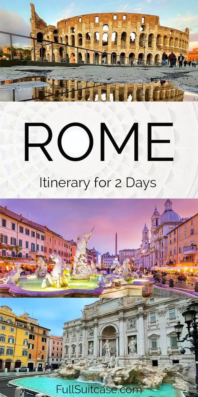 Rome itinerary for 2 days