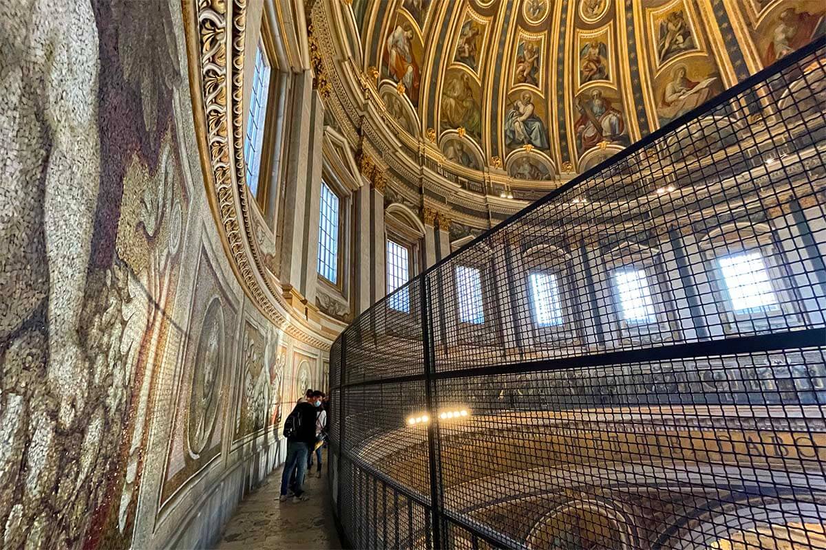 The gallery inside St. Peter's Dome