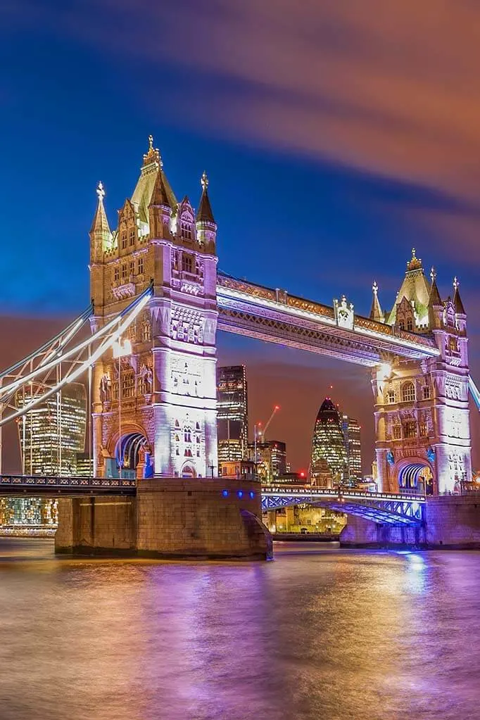 Tower Bridge and the City of London