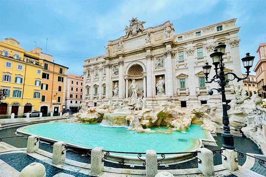 Trevi Fountain without people