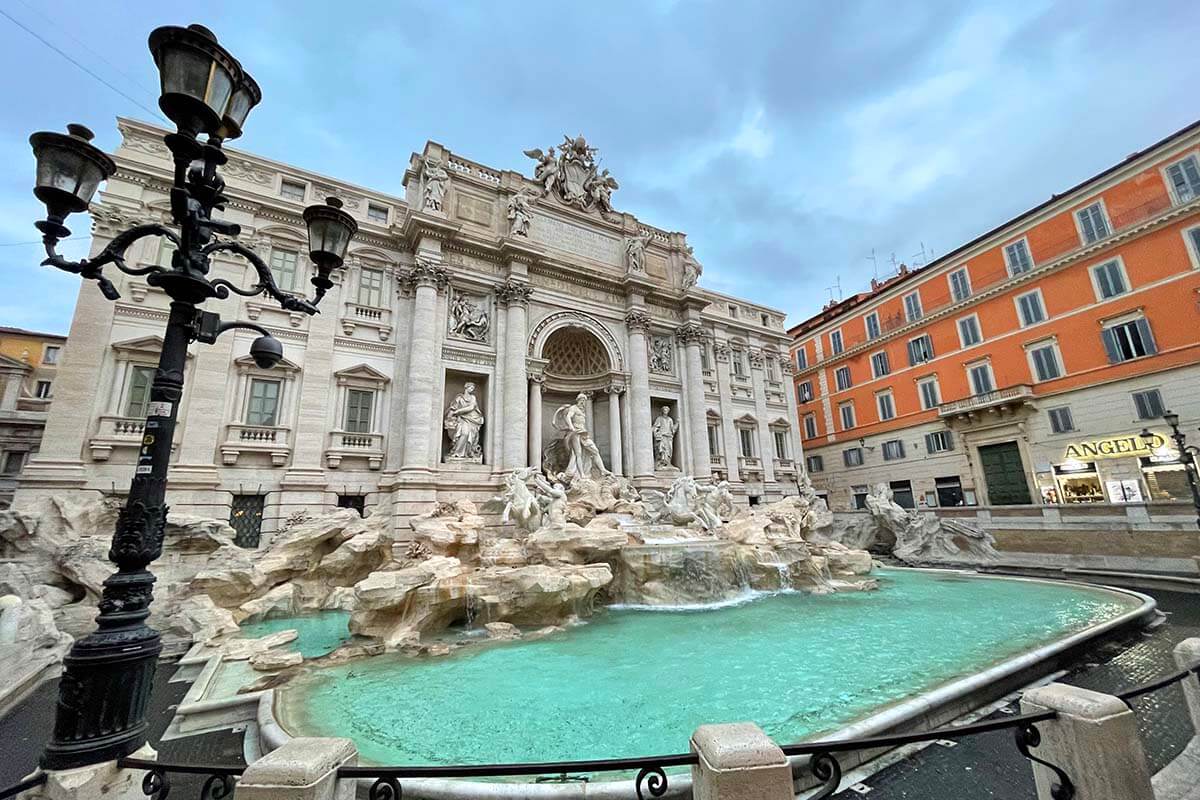 Trevi Fountain without the crowds on a morning in November